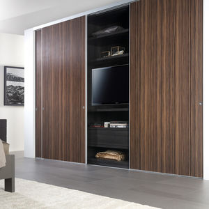 armadio moderno / in alluminio / a porte scorrevoli