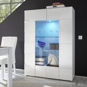 credenza con alzata contemporanea