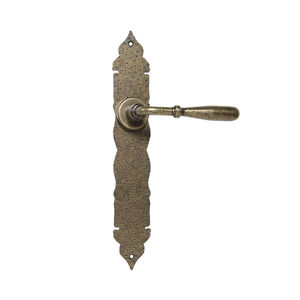 maniglia per porta / in ferro / classica / finitura oro