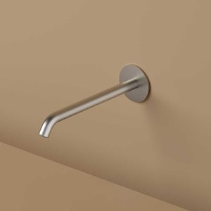 bocca per lavabo in acciaio
