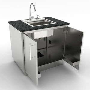 mobile lavello in acciaio inossidabile