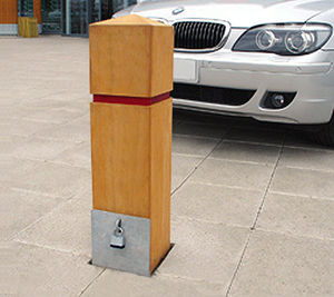 colonna di protezione / in legno di latifoglie / amovibile / alta