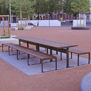 set tavolo e panca contemporaneo 1