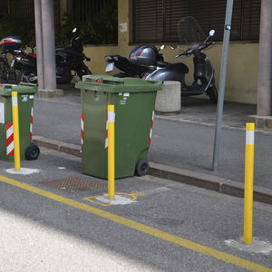 colonna flessibile / di protezione / antiparcheggio / in acciaio