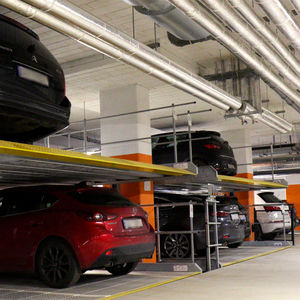 sistema di parcheggio con piattaforma
