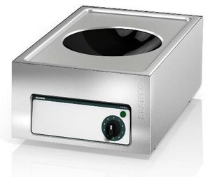 piano cottura a induzione / professionale / wok / in acciaio inox