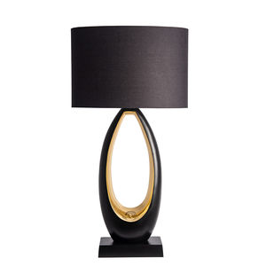lampada da tavolo / moderna / in ottone / in lino