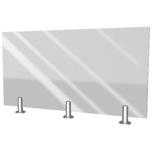 barriera con rivestimento in vetro temperato
