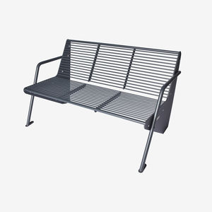 panca pubblica / moderna / in acciaio galvanizzato / in acciaio con rivestimento a polvere