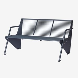 panca pubblica / moderna / in acciaio galvanizzato / in acciaio con rivestimento a polvere