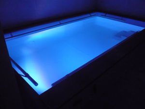 piscina sistema completo / fuoriterra / in acciaio inox / per centri benessere