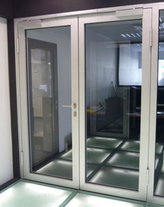 porta da interno / battente / in alluminio / di sicurezza