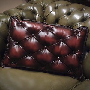 cuscino in pelle