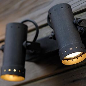faretto a muro / da esterno / LED / tondo