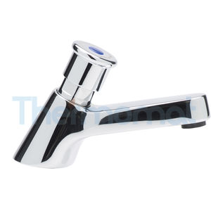 miscelatore per lavabo / in ottone cromato / temporizzato / da bagno