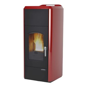 stufa-caldaia a pellet / in metallo / moderna / 10 kW...20 kW