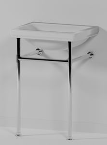 supporto per lavabo in cromo