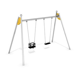 altalena in acciaio inox / per parco giochi / doppia / multipla