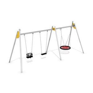 altalena in acciaio inox / per parco giochi / multipla