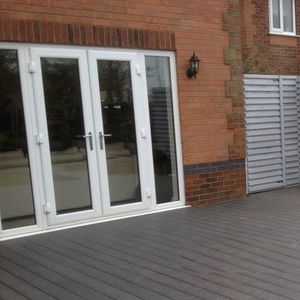 listelli per esterni in WPC / aspetto legno / di lunga durata / in materiale riciclato