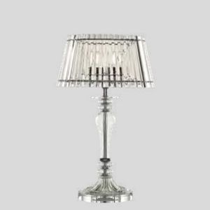 lampada da tavolo / classica / in metallo / in vetro