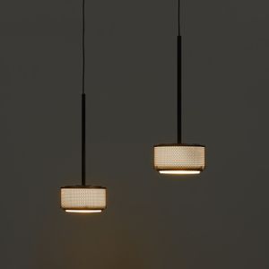 lampada a sospensione / moderna / in metallo / in vetro