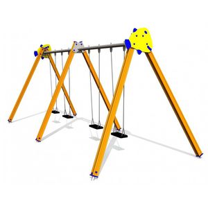 altalena in alluminio / per parco giochi / doppia / multipla
