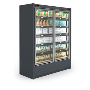 vetrina refrigerata con scaffali