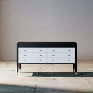 cassettone moderno / in legno laccato / in frassino / marrone