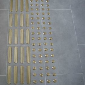 lastra guida tattile in acciaio inox