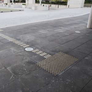 lastra guida tattile in acciaio inox