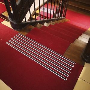 lastra guida tattile in acciaio inox