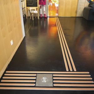 lastra guida tattile in acciaio inox