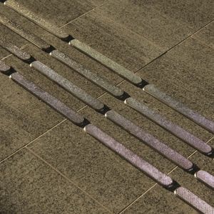 lastra guida tattile in acciaio inox