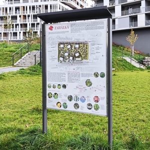 pannello informativo per spazio pubblico