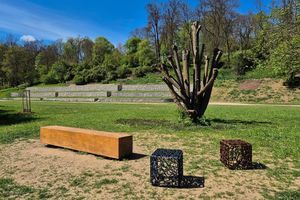 panca per spazi pubblici design industriale 1