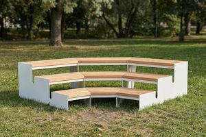 panca per spazi pubblici contemporanea