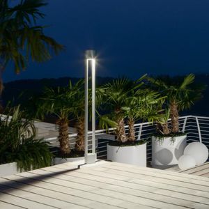 lampioncino da giardino / moderno / in alluminio / in acciaio inossidabile