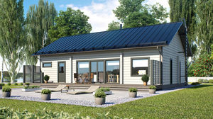casa in legno massiccio assemblato