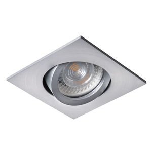 Faretto incasso cartongesso 8cm silver tondo lampada luce corridoio LED 8W  GU10 LUCE 4000K