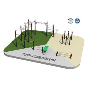 attrezzature di street workout per spazio pubblico
