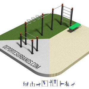 attrezzature di street workout per spazio pubblico