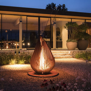 braciere da giardino a legna