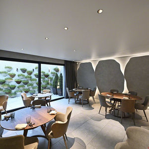 soffitto teso in legno