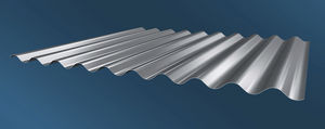 rivestimento di facciata ondulato / in fogli / in alluminio / in rame