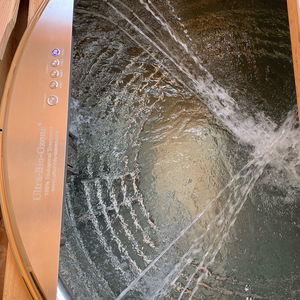 vasca per bagni caldi all'aperto in acciaio inossidabile