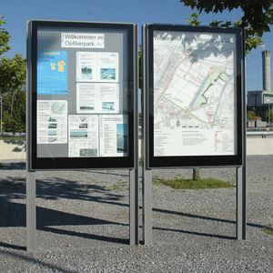 pannello pubblicitario da terra