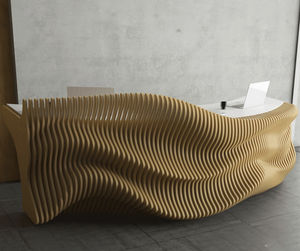 banco reception in legno 1