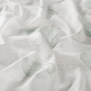 tendina voile con motivi naturali