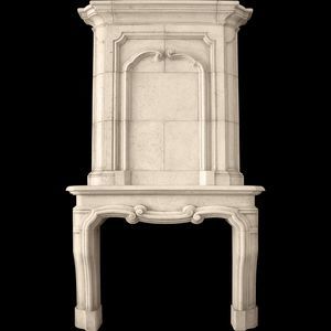 cornice per camino Luigi XIV